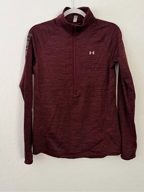 Under Armour Women’s Maroon Heather 1/4 Zip Performance Pullover